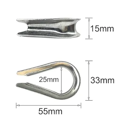 12PCS M10 Palce ze stali nierdzewnej do montażu linii ciągnącej i liny drutu o średnicy 3/8 cali 0