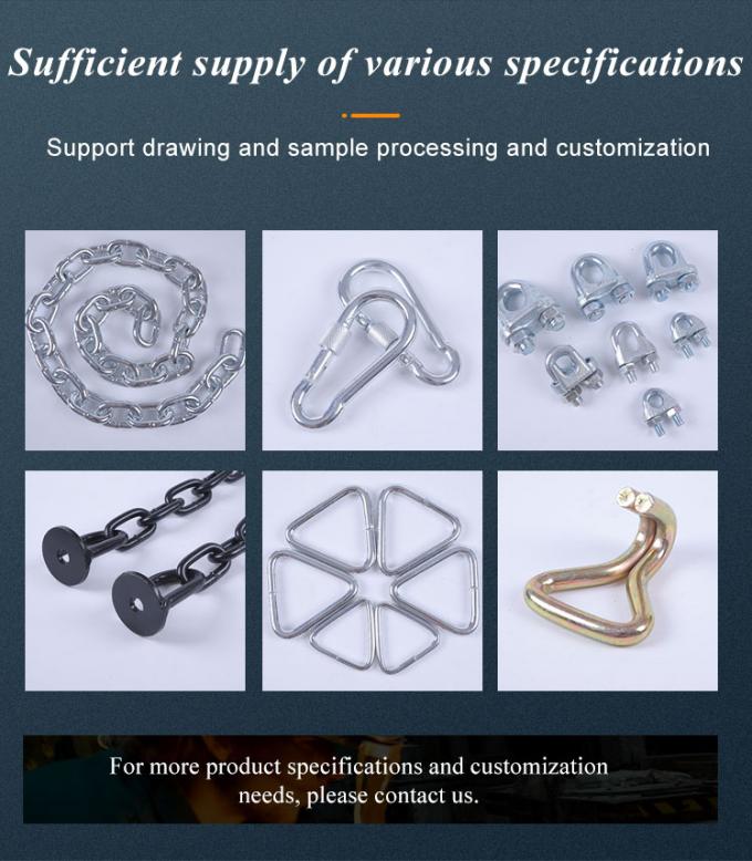 7mm Gorąco sprzedawany łańcuch do sprzętu sportowego, żelazny, ocynkowany 5