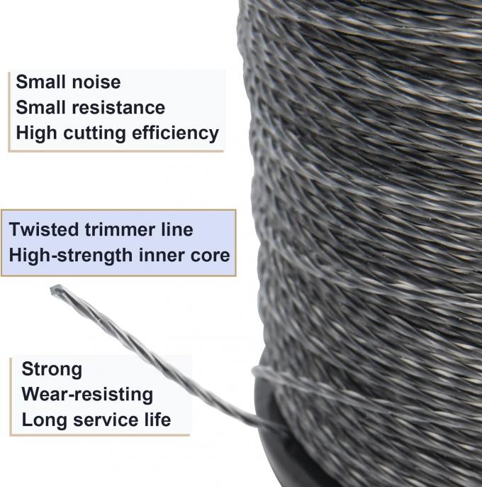 0.080" kwadratowy Nylon String Trimmer Line Weed Wacker Eater Niestandardowa etykieta 2