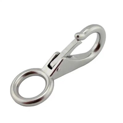 Dobra cena. Narzędzia morskie SS304/316 Trwałe ustawione okiem Bolt Snap Hook z polerowaną wykończeniem w Internecie