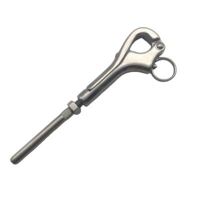Dobra cena. Polished Finish Stainless Steel AISI316 Quick Release Pelican Hook with Swage End w Internecie