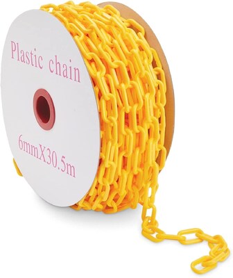 Dobra cena. Odporny na warunki atmosferyczne żółty plastikowy łańcuch bezpieczeństwa w Internecie