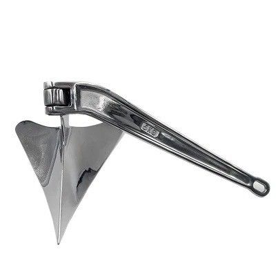 Dobra cena. Silver Plough Style Boat Anchor for Marine Hardware 316 Stainless Steel Material w Internecie