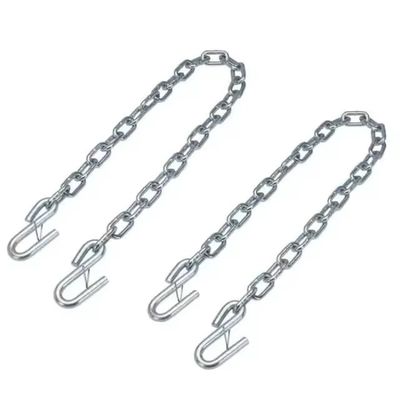 Dobra cena. Blue and White Zinc Coated 5000 lbs Trailer Safety Chain with Customizable Options w Internecie