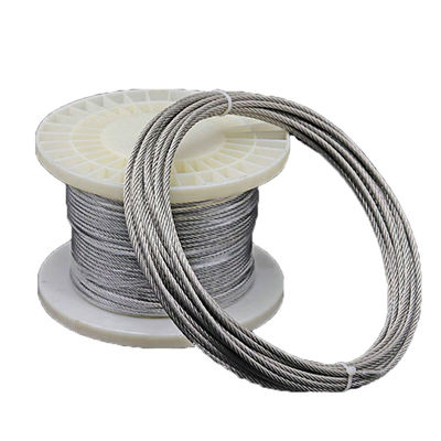 Dobra cena. 6x7/6x19/6x36 Zgalwanizowany kabel liniowy z stalowego drutu 1000N - 100000N Wytrzymałość na rozciąganie w Internecie
