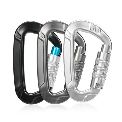 Dobra cena. 12kN Aluminum Snap Hook for Hammock Locking Carabiner Climbing Clips in Heavy Industry w Internecie