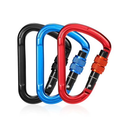Dobra cena. Aluminum 25KN Outdoor Carabiner Clip Customized Logo and Color w Internecie