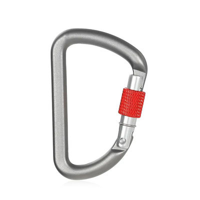 Dobra cena. Aluminum D-Shaped Spring Snap Hook Climbing Carabiner for Multi-Purpose Activities w Internecie