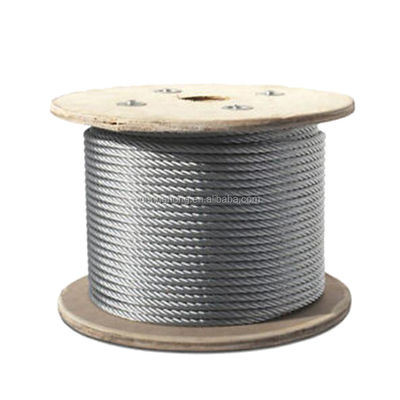 Dobra cena. Non-Alloy Stainless Steel 304/316 Wire Rope with 10mm Diameter and 1770Mpa Tensile Strength w Internecie