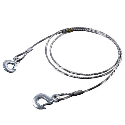 Dobra cena. Rollback Crane Wrecker Tow Truck Steel Winch Cable Wire Rope Non-Alloy 6x19 IWRC Construction with Hook w Internecie