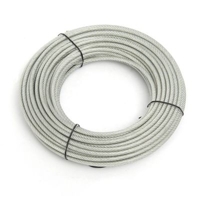 Dobra cena. 7x7 powlekany PVC Galwanizowane stalowe liny drutowe dla linii odzieżowej Z wytrzymałością na rozciąganie 1370-2160MPA Specjalny stal o zimnej pozycji w Internecie