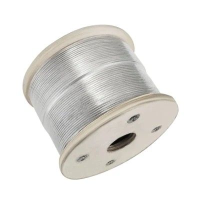 Dobra cena. Wysoka odporność na korozję 7x7 1,5 mm 2 mm stalowa lina stalowa powlekana PVC do podnoszenia i olinowania 1570 MPa 2160 MPa w Internecie