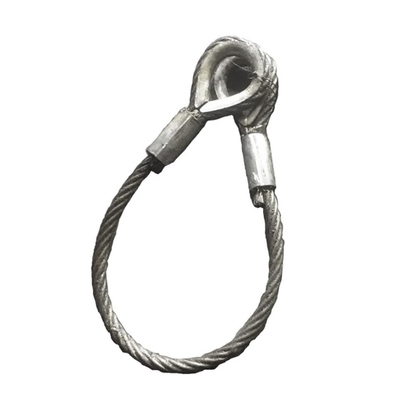 Dobra cena. Galvanized Crane Wire Rope 6*26 6*37 Lifting Slings Loop Handling Slings for Boat w Internecie