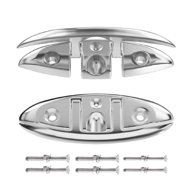 Dobra cena. Premium Marine Boat Cleat Heavy-Duty Stainless Steel Yacht Deck Cleat dla bezpiecznego cumowania w Internecie