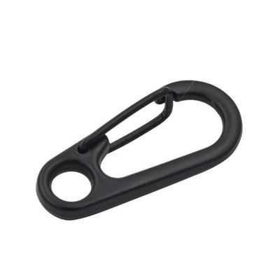 Dobra cena. Czarny stop cynkowy Mini Karabiner Snap Hook Key Chain Ring Spring dla sprzętu górniczego w Internecie