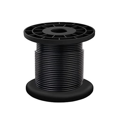 Dobra cena. Stalowa linka ze stali nierdzewnej AiSi Standard 304, powlekana czarnym winylem, do oświetlenia zewnętrznego w Internecie