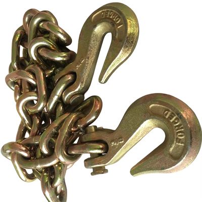 Dobra cena. 2t Working Load Limit Zinc Plated G70 Binder Chain With 2 Clevis Grab Hook Guaranteed w Internecie