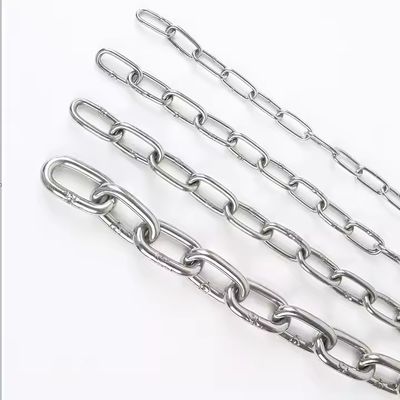 Dobra cena. Plain Finish Steel Link Chain SS304 Din763 Stainless Chain Link 2t Working Loadlimit w Internecie