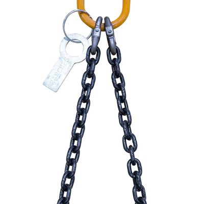 Dobra cena. 40 Ton Load Capacity 20Mn2 Chain Lifting Chain Sling With Master Link 12M Long Double Leg w Internecie