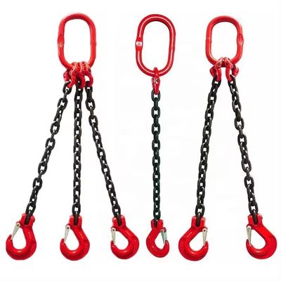 Dobra cena. Black Finish Lifting Chain Sling Hook Crane G80 Manganese Steel Chain Lifting Tool w Internecie