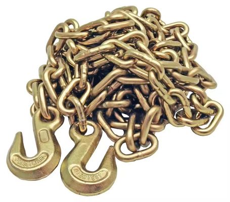 Dobra cena. Heavy Load Transportation 8mm Black Zinc Plated G70 Transport Chain with Bent Hook w Internecie