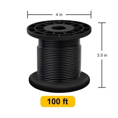 Dobra cena. Włókno ze stali nierdzewnej 304 pokryte czarnym winylem do światła w Internecie