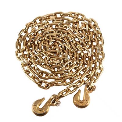 Dobra cena. Standardowy G70 1/2'x 20' stalowy łańcuch podnoszący 48kN Obciążenie testowe dla potrzeb zabezpieczenia obciążenia w Internecie