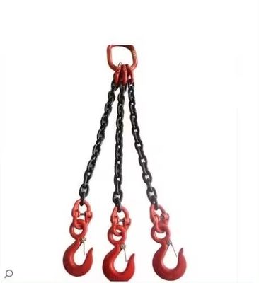 Dobra cena. Versatile and Double Legs Lifting Chain Sling with Hooks 48kN Test Load Black Finish w Internecie