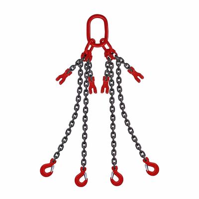 Dobra cena. G80 G100 Four Legs Lifting Chain Sling Hook Chain for Link Function Other in Black w Internecie