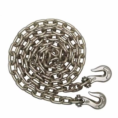 Dobra cena. Heavy Duty G70 Transport Galvanized Car Tow Chains with Hooks Test Load 48kN w Internecie