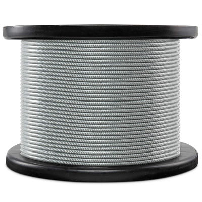 7x7 liny stalowe Galwanizowane liny stalowe 3/32 PVC powlekane do 3/16 do żurawia i podnoszenia