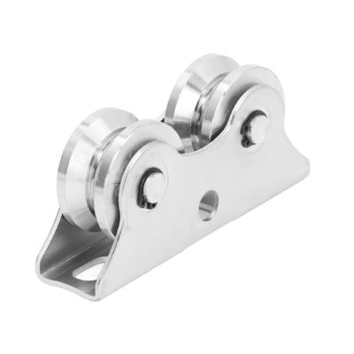 Dobra cena. Stainless Steel V Shaped Double Bearing Caster Sliding Gate Wheel with Bracket w Internecie