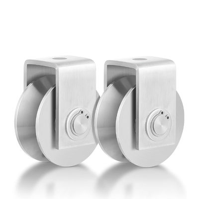 Kółka z rowkiem V do drzwi przesuwnych, rolka z podwójnymi łożyskami do drzwi przesuwnych