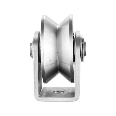 Dobra cena. V-shaped Grooved Wheel Stainless Steel Grooved Wheel Heavy Rail Sliding Gate Wheel w Internecie