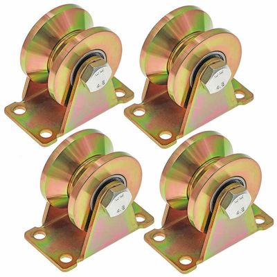 Dobra cena. Heavy Duty Swing Sliding Gate Hardware Wheels Sliding Gate Tracks Wheels Hardware Kit Barrier Alumanium Roller Gate w Internecie