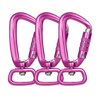 Dobra cena. Heavy Industry 4KN Black Auto Locking Aluminum Swivel Carabiner Snap Hook for Dog Leash w Internecie