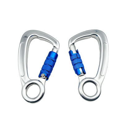 Dobra cena. Heavy Industry Aluminum Carabiner 30KN Auto Mountain Climbing Swivel Clip Snap Hook w Internecie