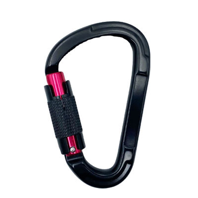 Dobra cena. Customized Aluminum D-shape Screw Snap Hook Carabiner for Climbing High Strength 25kn w Internecie