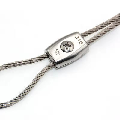 Dobra cena. Okucie do liny stalowej 304 316 ze stali nierdzewnej, zacisk do liny stalowej z pojedynczą śrubą Simplex w Internecie
