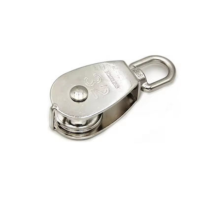 Dobra cena. AISI316 Pulley Block Wire Rope Fittings Swivel Eye Pulley Block Single Sheave Rigging Hardware w Internecie