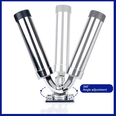 Dobra cena. Adjustable Fishing Rod Holder for Boat 316 Stainless Steel 360 Degree Adjustment Portable Boat Fishing Pole Rod Holders w Internecie