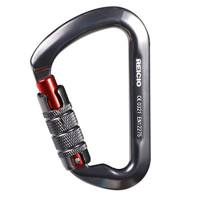 30KN D-Shape Aviation Aluminium Carabiner do szybkich ciągów i wszechstronnych zastosowań wspinaczkowych