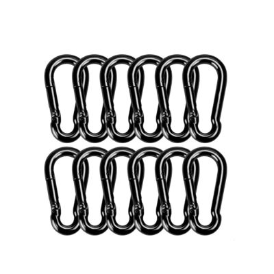 Dobra cena. OEM Black Oxide Finish Carbon Steel Snap Hook Carabiner Customizable For B2B w Internecie
