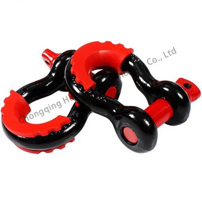 Dobra cena. High Polished Heavy Industry Marine Bow Shackle Carbon Steel Black Painted for Loads w Internecie