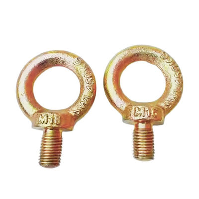 Dobra cena. Kute ze stali kutej, żółty cynk JIS 1168, wytrzymały śruba oczkowa do podnoszenia, niestandardowe śruby oczkowe w Internecie