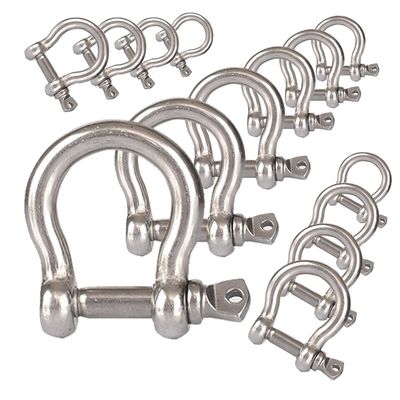 Dobra cena. Precision Casting Technology Heavy Duty D Ring Shackle for Bow Rigging Applications w Internecie