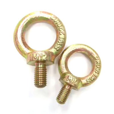 Dobra cena. Śruba oczkowa JIS 1168 ocynkowana na żółto z konstrukcją kutą matrycowo i wykończeniem ZINC w Internecie