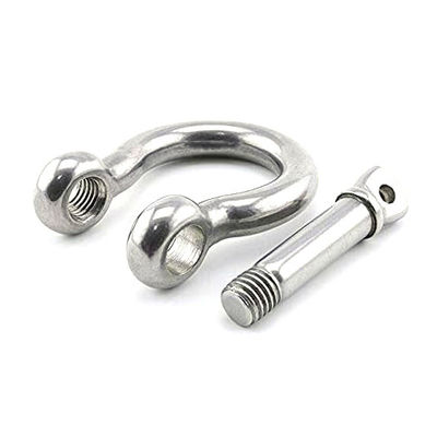 Dobra cena. Lifting Purposes Stainless Steel Bow Shackles with Collar Pin Type and Polished Finish w Internecie