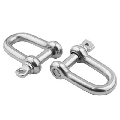 Dobra cena. Polished Stainless Steel 304/316 Screw Pin D Shackles European Type for Rigging Needs w Internecie