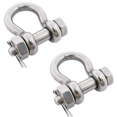 Dobra cena. Stainless Steel 316 European Type Screw Pin Bow Shackle for General Industry Market w Internecie